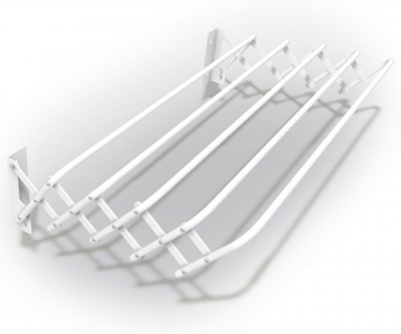 Stendibiancheria A Soffietto Casabriko - 100 Cm In Alluminio E Nylon | Per Bagno, Balcone O Terrazzo - Foto 5