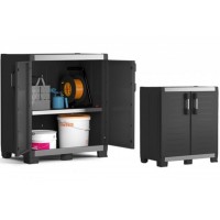 ARMADIO RESINA KETER GARAGE BASSO NERO L89 P54 H99CM
