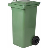BIDONE X RIFIUTI C/RUOTE 120LT VERDE