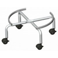 CARRELLO BIDONE OLIO CON RUOTE ALTO 33,5HCM