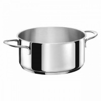 CASSERUOLA ACCIAIO CON DUE MANICI DIVINA RE D. CM. 22
