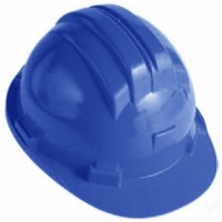 ELMETTO PROTETTIVO IN ABS BLU C/SOTTOGOLA