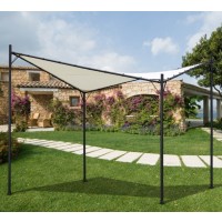 GAZEBO METALLO OVAR PAPILLON 3X3X2,75/2,25HMT