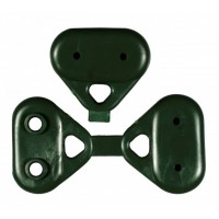 CLIPS GREEN BUTTONS FISSAGGIO PVC X RETE OMBREGGIANTE BUSTA 100 PZ