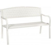PANCHINA ACCIAIO DOTHAN COLORE BIANCO PAPILLON