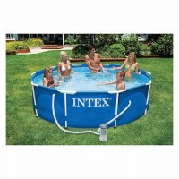 PISCINA CON TELAIO LINEA FRAME CM 305 X 76 - 4485LT POMPA 1250 L/H