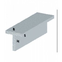 PROFILO ARGENTO H.100 CM T 15X15X1,5 MM*