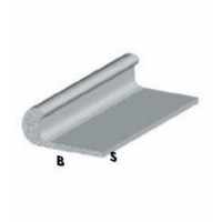 PROFILO ARGENTO H.100 CM UNGHIETTA 22X1 MM**