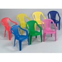 SEDIA RESINA BABY CON BRACCIOLI  COLORATA