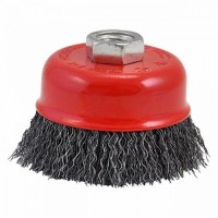 SPAZZOLA A TAZZA PER SMERIGLIATRICE D. MM 100 FORO M 14
