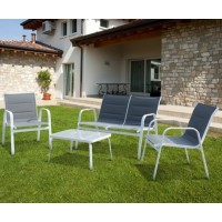 TAVOLINO ACCIAIO SULCIS PAPILLON BIANCO