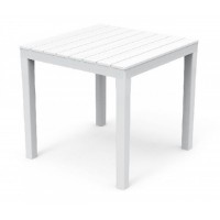 TAVOLO RESINA QUADRATO BALI BIANCO