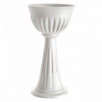 VASO PVC A COLONNA D. CM 43 X H.74,5 LT.20 - GRIGIO