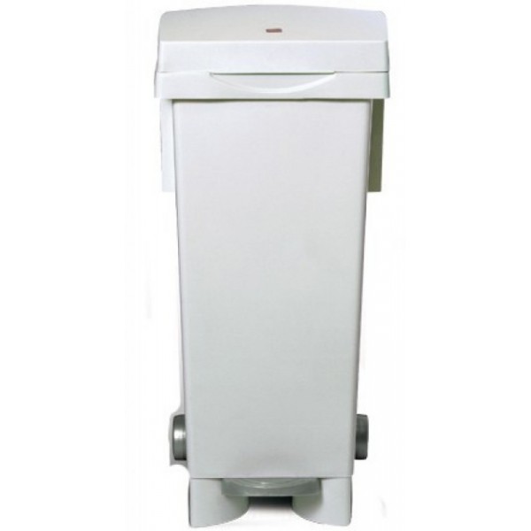 BIDONE X RIFIUTI C/RUOTE 80LT BIANCO