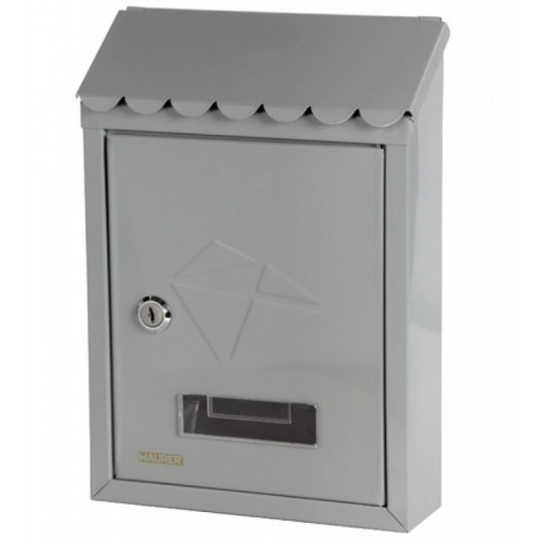 CASSETTA POSTALE MAURER STAMP GRIGIO 21X6,8X30HCM