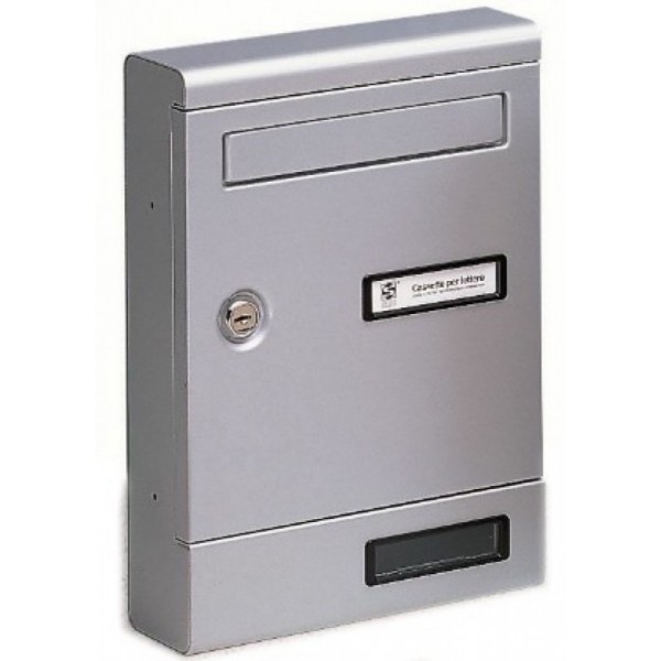 CASSETTA POSTALE SILMEC 10-351.72 ALLUMINIO SILVER