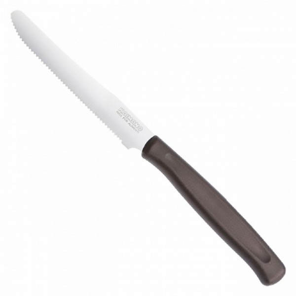 COLTELLO DA TAVOLA SEGHETTATO MANICO TORTORA