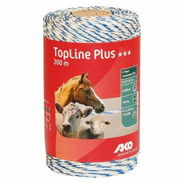 FILO TONDO PER RECINTO MT 200 - BIANCO/BLU