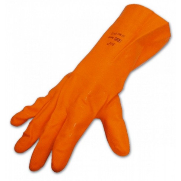 GUANTI LAVORO LATTICE EXTRA 75 TG. 9 ARANCIO