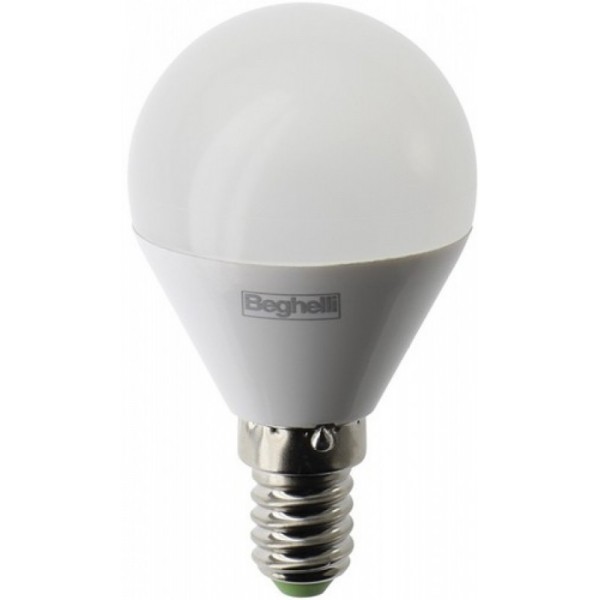 LAMPADA LED SFERA E14 5W 3000K BEGHELLI SAVING 56985