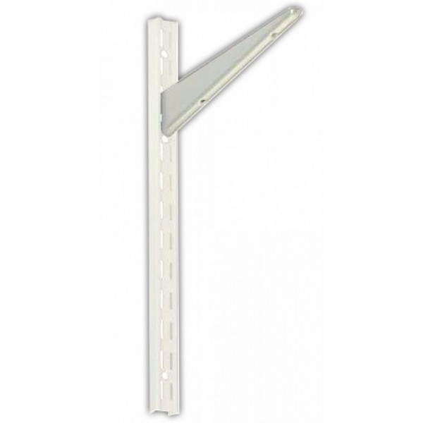 MENSOLA X PROFILO ACC. VERNICIATO BIANCO 17CM