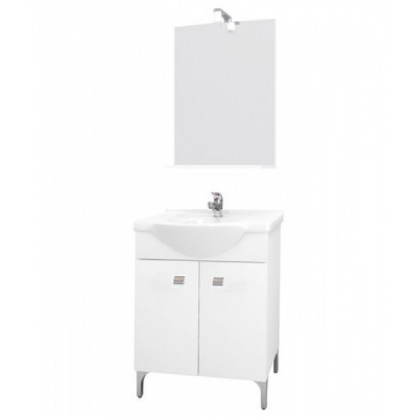 MOBILE BAGNO BIANCO DESY CM.57 COMPLETO