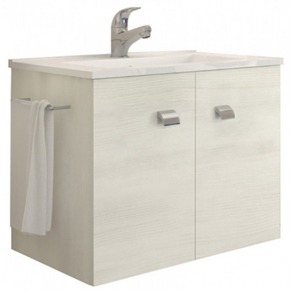 MOBILE BAGNO ERIKA S/SPECCHIO ROVERE BIANCO