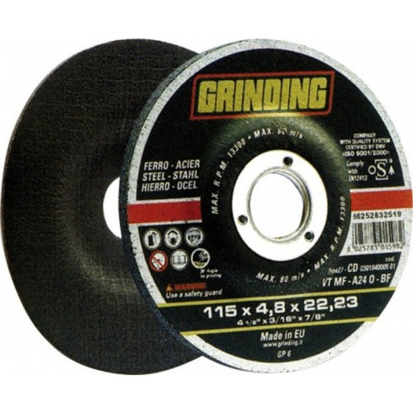 MOLA LEVIGATURA FERRO VT MF GRINDING 115X4,8MM