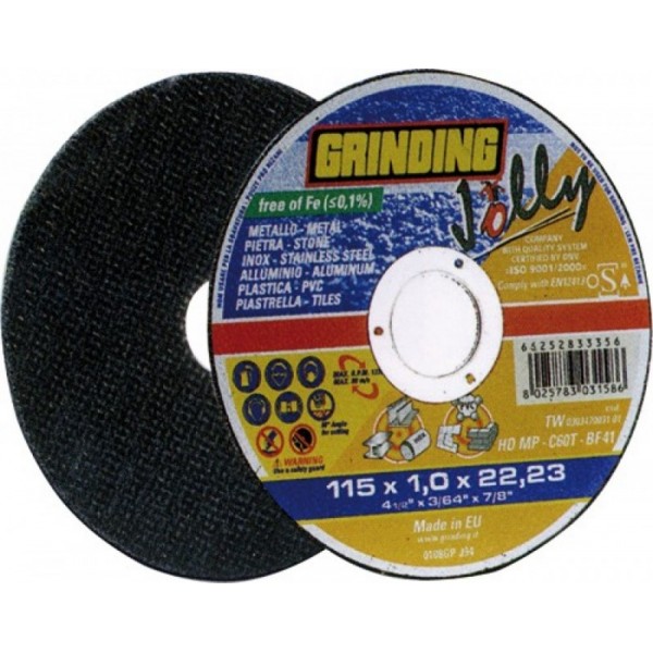 MOLA TAGLIO MULTIF. JOLLY HD MP GRINDING 115X1MM