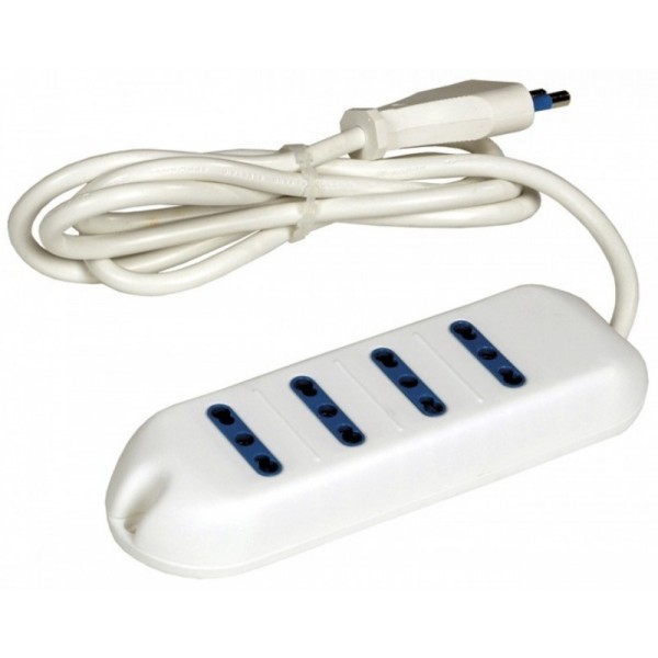 MULTIPRESA 4P. BIPASSO MAURER - CF. IN BLISTER