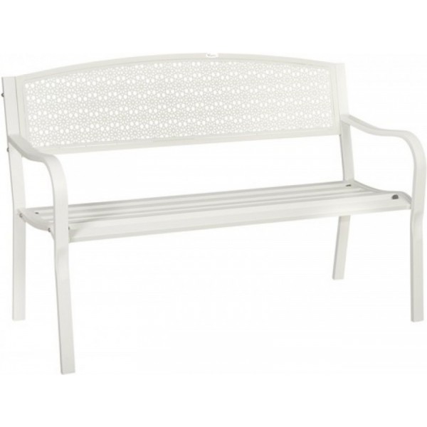 PANCHINA ACCIAIO DOTHAN COLORE BIANCO PAPILLON