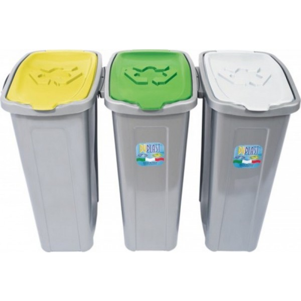 PATTUMIERA PER DIFFERENZIATA 35LT  SET 3PZ 3X35LT