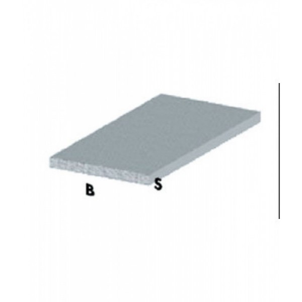 PROFILO ARGENTO H.100 CM PIATTO 20X2 MM*
