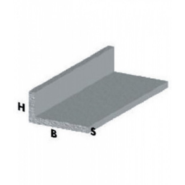 PROFILO CROMO H.100 CM ELLE 20X10X1 MM