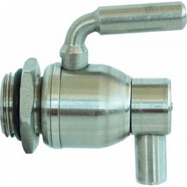 RUBINETTO A SFERA INOX SALVAGOCCIA + GHIERA