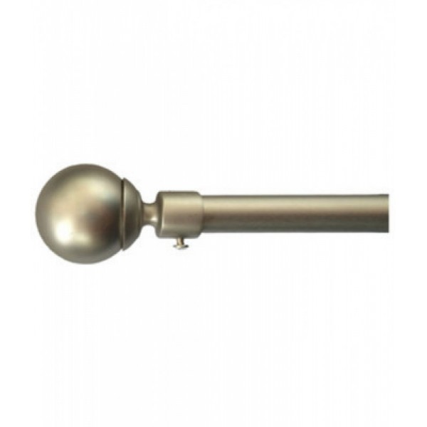 BASTONE A STRAPPO D 19 MM CROMO SATINATO 120-220 SFERA