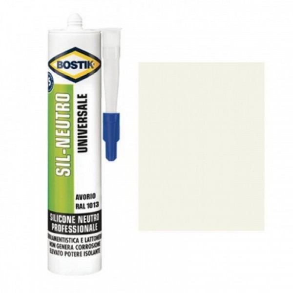 SILICONE NEUTRO SIL BOSTIK AVORIO RAL 1013 ML 300