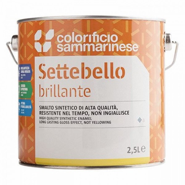 SMALTO SINTETICO SETTEBELLO LT. 0,125 BIANCO