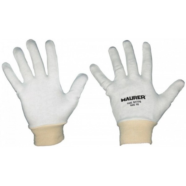 SOTTOGUANTO COTONE BIANCO MAURER TG  9