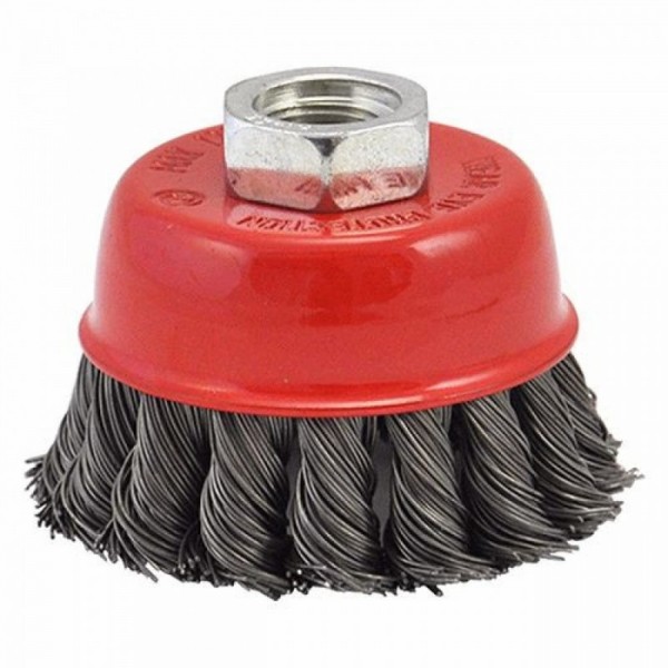 SPAZZOLA A TAZZA PER SMERIGLIATRICE D. MM  65 FORO M 14