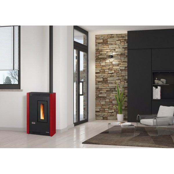 STUFA PELLET KW 4,7 LUISELLA BORDEAUX