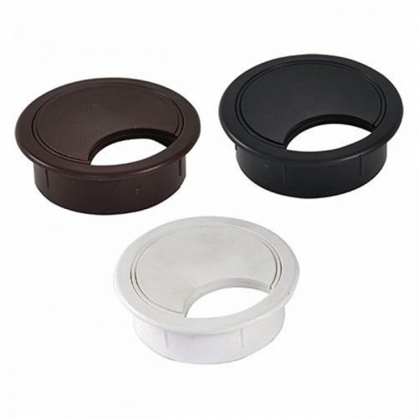 TAPPO PASSACAVI PER SCRIVANIA D. MM 60 - PZ. 1 NERO