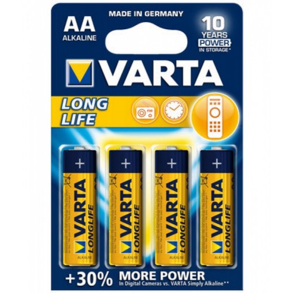 VARTA LONGLIFE ALCALINE STILO BL.4 PZ *