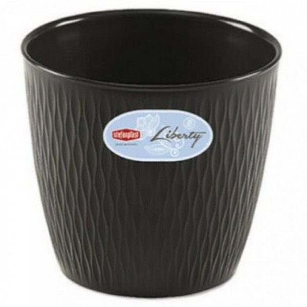 VASO TONDO LIBERTY D. 20 X H.19 - GRAFITE