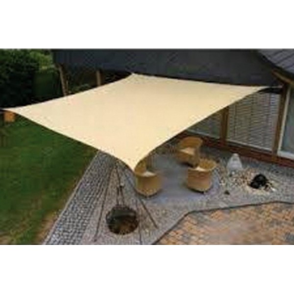 VELA OMBREGGIANTE QUADR. ECRU' 3,6X3,6 MT PAPILLON